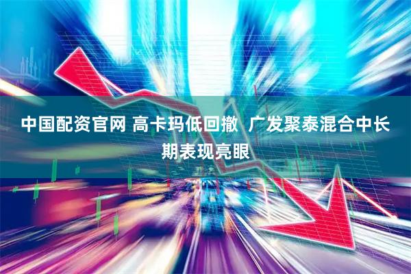 中国配资官网 高卡玛低回撤  广发聚泰混合中长期表现亮眼